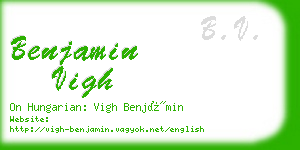 benjamin vigh business card